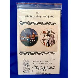 Vtg Three Kings & Holy City Wall Quilt Patterns by The Crafty Critter 1985